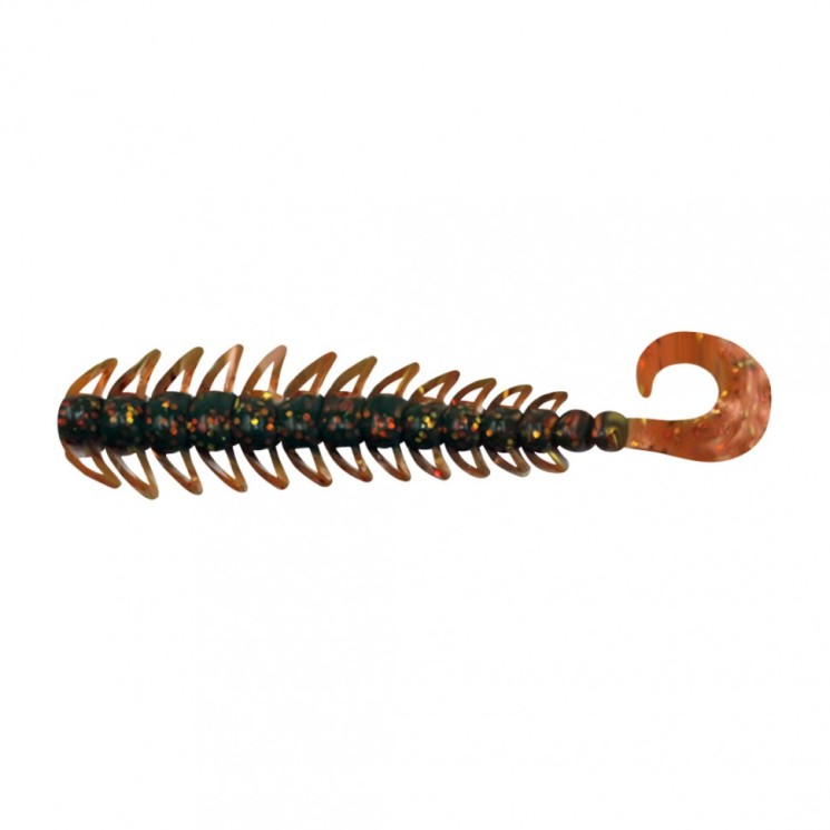 Твистер Yaman PRO Ruff, р.4 inch, цвет #09 - Motor Oil (уп. 5 шт.) YP-R4-09