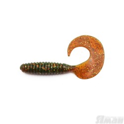 Твистер Yaman Spiral, 6", цвет 09 - Motor Oil, 4 шт Y-S6-09
