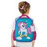 Ранец для девочек Юнландия Light Neon Unicorn 3D панель 16 л 229916