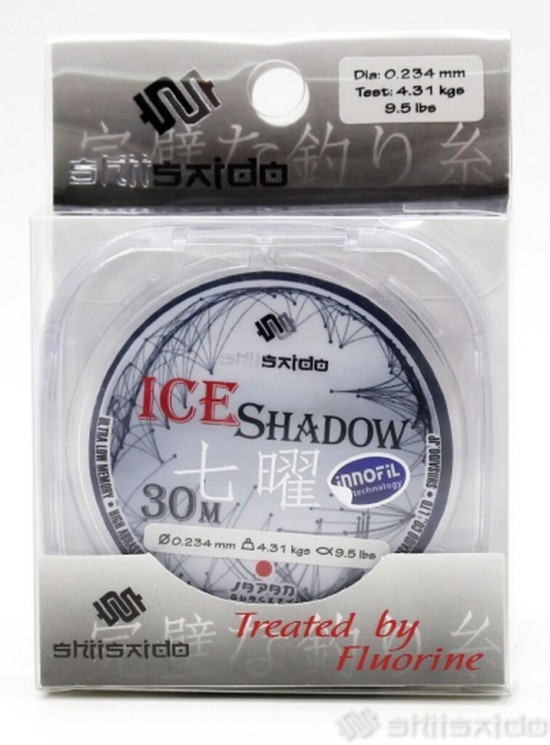 Леска Shii Saido Ice Shadow, 30 м, 0,286 мм, до 6,34 кг, прозрачная SMOIS30-0,286