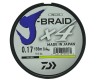 Леска плетеная Daiwa J-Braid X4 135м 0,17мм желтая