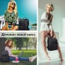 Рюкзак Brauberg Podium женский, 2 отделения, нейлон, черный, 35х29х15 см, 270813