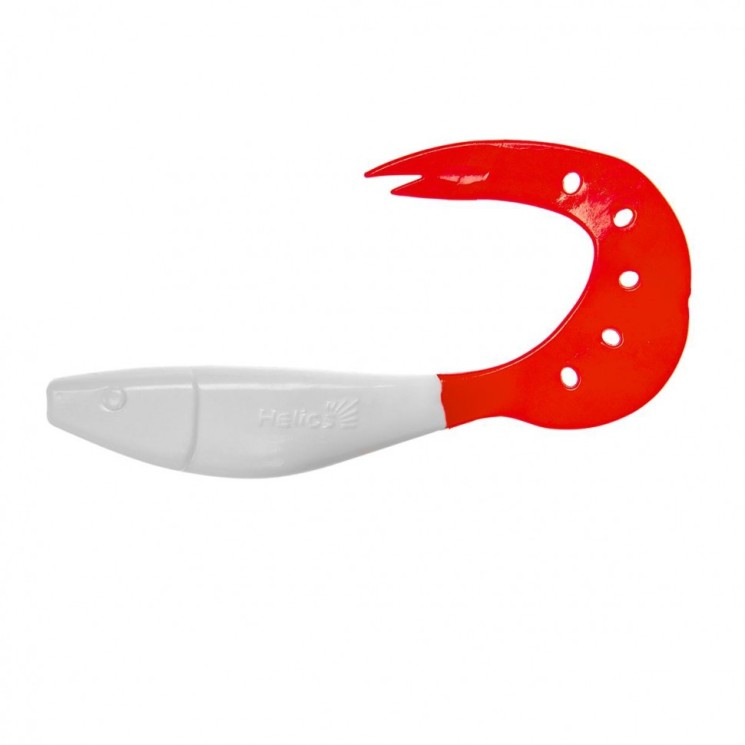 Твистер Helios Kasandra 4"29/10,9см, цвет White RT 5 шт HS-34/1-003