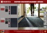 Коврик влаговпитывающий Vortex Профи 90х120 см серый 22126