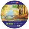 Холст грунтованный на картоне Brauberg Art Classic d40 см, хлопок, мелкое зерно 190624