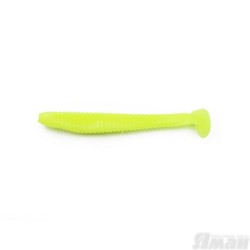Виброхвост Yaman Flatter Shad, 4", цвет 02 - Chartreuse, 5 шт Y-FS4-02
