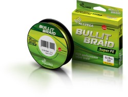 Леска плетеная Allvega Bullit Braid 135м 0,14мм (8,4кг) ярко-желтая