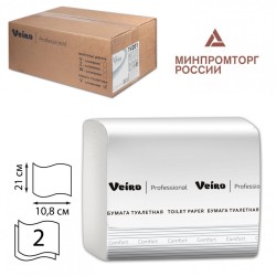 Бумага туалетная Veiro комп. 30 шт. Comfort л.ая 250 л. 21х10,8 см 2-слойная 127093