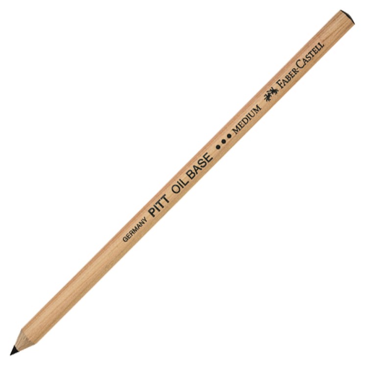 Карандаш масляный Faber-Castell Pitt Oil Base черный, средняя твердость 112603