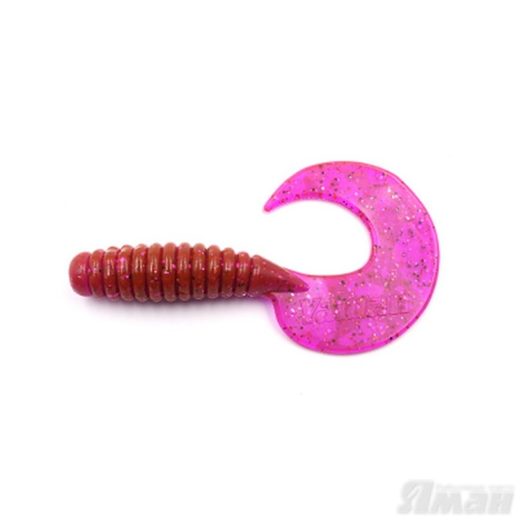 Твистер Yaman Spiral, 6", цвет 21 - Magic Violet, 4 шт Y-S6-21