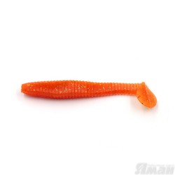 Виброхвост Yaman Flatter Shad, 4", цвет 03 - Carrot gold flake, 5 шт Y-FS4-03