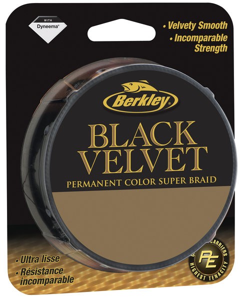 Леска плетеная Berkley Velvet 137м 0.30мм (44.1кг) черная