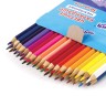 Карандаши цветные трехгранные Юнландия Юнландик Быстрее Всех 36 цветов 181391
