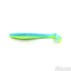 Виброхвост Yaman Flatter Shad, 4", цвет 18 - Ice Chartreuse, 5 шт Y-FS4-18
