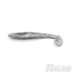 Виброхвост Yaman Flatter Shad, 4", цвет 13 - Chrome, 5 шт Y-FS4-13