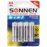 Батарейки алкалиновые Sonnen Alkaline LR6 (АА) 4 шт 451085