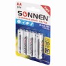 Батарейки алкалиновые Sonnen Alkaline LR6 (АА) 4 шт 451085