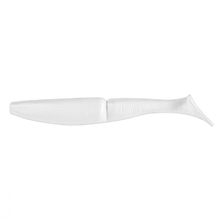 Виброхвост Helios Guru 4,0"/10,16 см, цвет White 7 шт HS-30-001