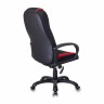 Кресло компьютерное Бюрократ Viking-9/BL+RED экокожа/ткань, черно-красное