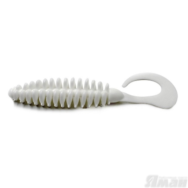 Твистер Yaman Battery Tail, 5", цвет 01 - White, 3 шт Y-BT5-01-3