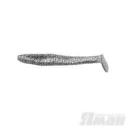 Виброхвост Yaman Flatter Shad, 5", цвет 13 - Chrome, 4 шт Y-FS5-13