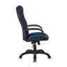Кресло компьютерное Бюрократ Viking-9/BL+BLUE экокожа/ткань, черно-синее