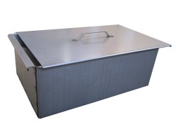 Коптильня горячего копчения двухъярусная с поддоном для сбора жира 450х280х170 (сталь 1,5 мм) Тонар (К-002)