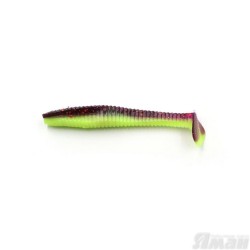 Виброхвост Yaman Flatter Shad, 4", цвет 26 - Violet Chartreuse, 5 шт Y-FS4-26