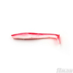 Виброхвост Yaman Flatter Shad, 4", цвет 27 - Red White, 5 шт Y-FS4-27