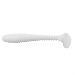 Виброхвост Helios Catcher 3,55"/9 см, цвет White 5 шт HS-2-001