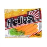 Твистер Helios Long Hybrid 3,55"/9,0 см, цвет Orange & Green 7 шт HS-15-025