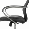 Кресло офисное Brabix Premium Stalker EX-608 CH сетка/ткань/кожзам, черное 532091