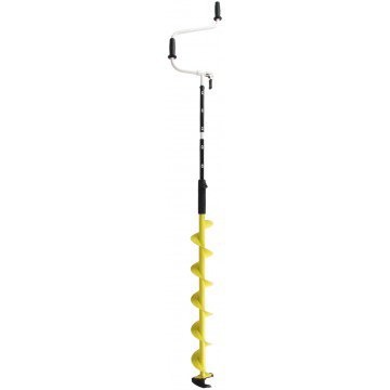 Ледобур Iceberg-Siberia 130(L)-1600 v3.0 двуручный, телескопический, левый, полукруглые ножи