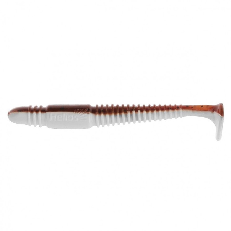 Виброхвост Helios Minoga 3,75"/9.5 см, цвет Rusty & White 5 шт HS-17-005