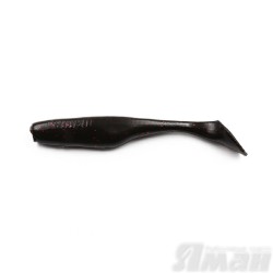 Виброхвост Yaman Greedy Shad, 4", цвет 31 - Black Red Flake, 4 шт Y-GS4-31