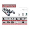 Лодка ПВХ под мотор, с надувным дном Тонар Алтай А340 (серая)