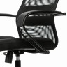 Кресло руководителя Brabix Premium Stalker EX-608 PL сетка/кожзам, черное 532090