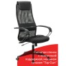 Кресло руководителя Brabix Premium Stalker EX-608 PL сетка/кожзам, черное 532090