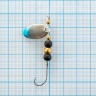 Мини блесна вертушка Premier Fishing Micro-spini 2г, цвет ОЧ оранжевый-черный