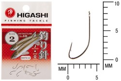 Крючок Higashi Akitakitsune ringed №2 White UV (10 шт)