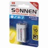 Батарейка алкалиновая Sonnen Alkaline 6LR61 (Крона) 1 шт 451092
