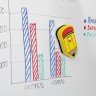 Стиратели магнитные для магнитно маркерной доски Юнландия Карандаш 55х100 мм 3 шт 237508.