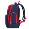 Рюкзак Brauberg Classic, легкий каркас, премиум материал, Wild wolf, синий, 37х32х21 см, 271393