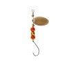 Мини блесна вертушка Premier Fishing Micro-spini 2г, цвет ЧЗ черно-зеленый