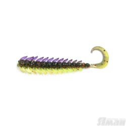 Твистер Yaman Ruff, 4", цвет 15 - Violet Lime, 5 шт Y-R4-15
