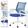 Кресло оператора Brabix Fly MG-396W ткань/сетка, синее 532405
