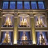 Уличная светодиодная гирлянда (теплый свет) Vegas Занавес 96 LED, 6 нитей, 1х2 м, 24V 55018