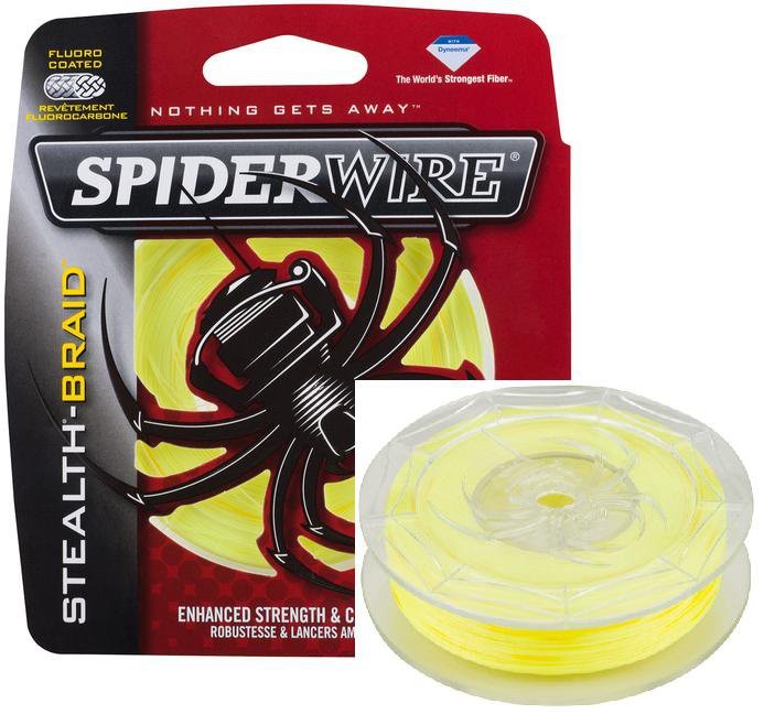 Леска плетеная Spiderwire Stealth 137м 0.38мм (36.22кг) желтая