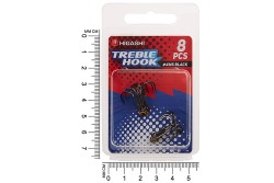 Крючок тройник Higashi TH-1 №4 NS Black (8 шт)