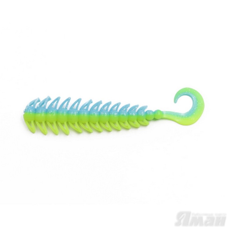 Твистер Yaman Ruff, 5", цвет 18 - Ice Chartreuse, 5 шт Y-R5-18
